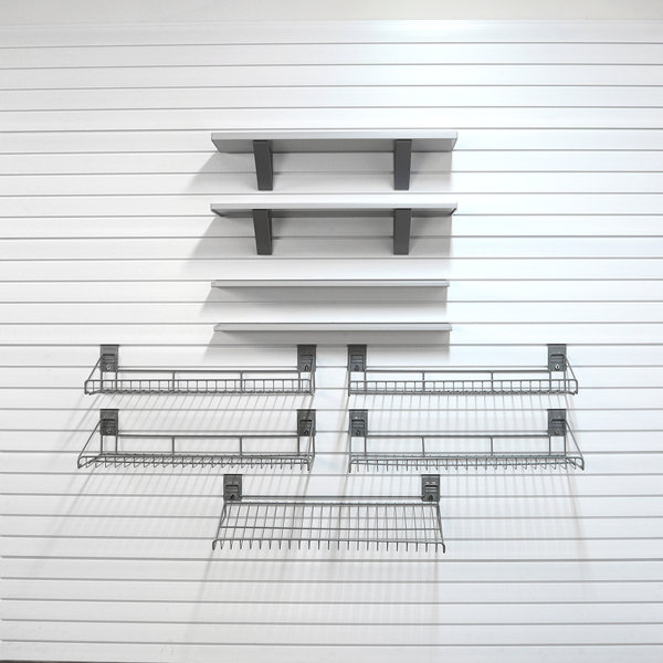 StoreWALL Steel Slatwall Accessory Kit 13 Piece Set Wayfair